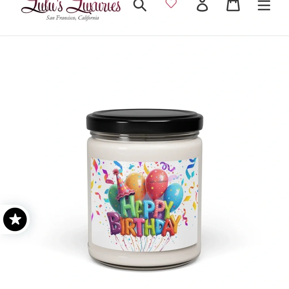 Happy Birthday Candle with Colorful Balloons